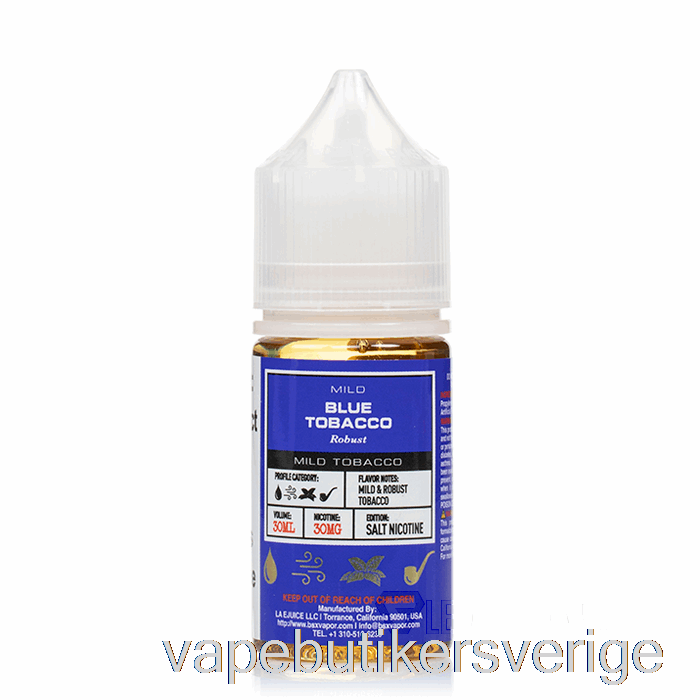 Vape Sverige Blå Tobak - Bsx Salt Serie - 30ml 30mg